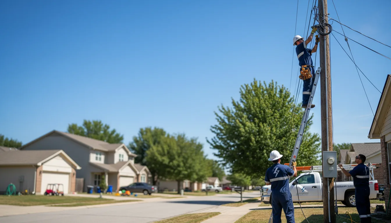 Residential electrician providing installation services in Sod, WV